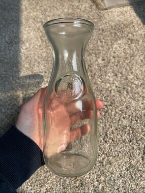 Clear Glass Carafe -  vintage
